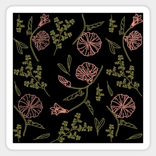 FLOWERS SEAMLESS PATTERNS Magnet